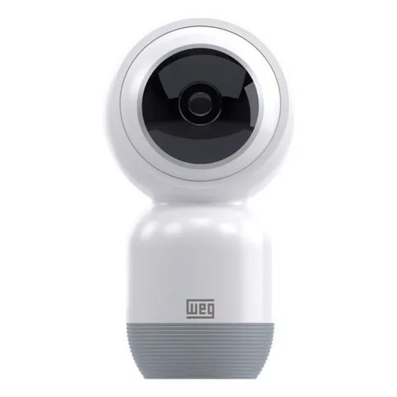 Câmera Interna Smart WEG IP Panorâmica, Wi-Fi, Full HD, Visão Noturna, Branco