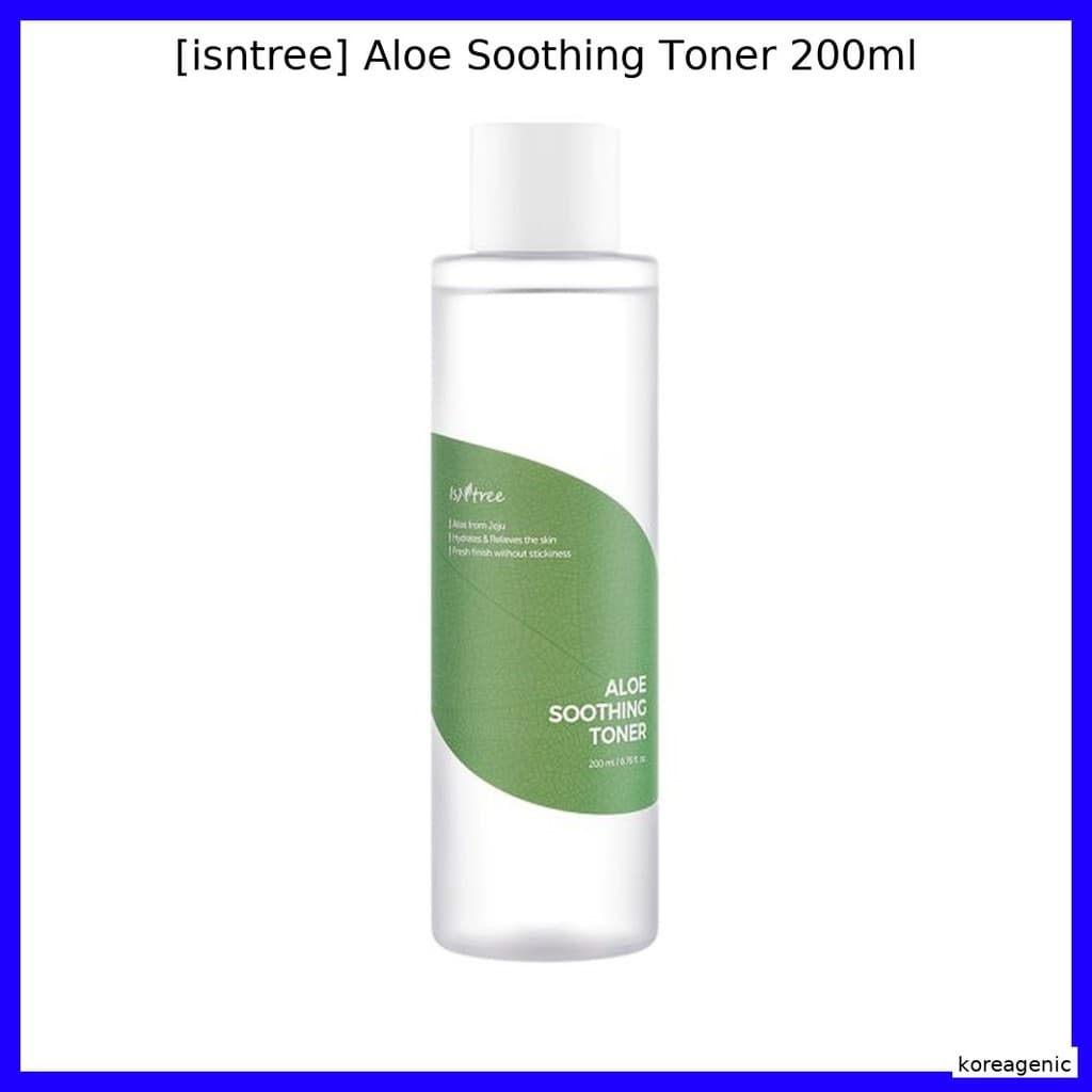 [isntree] Tônico Calmante Aloe 200ml/, Hidratante Da koreagenic