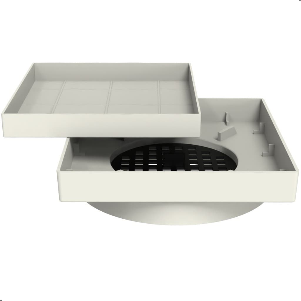 Ralo Oculto Invisível Anti Inseto 15x15 Branco Para Banheiro