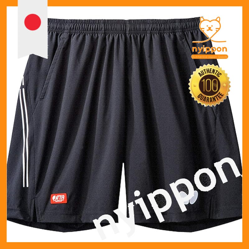 Shorts De Jogo De Tênis De Mesa Borboleta Com Linha De Logotipo Unissex JTTA Certificado Oficial Desgaste Preto Tamanho S , M , L , O , XO