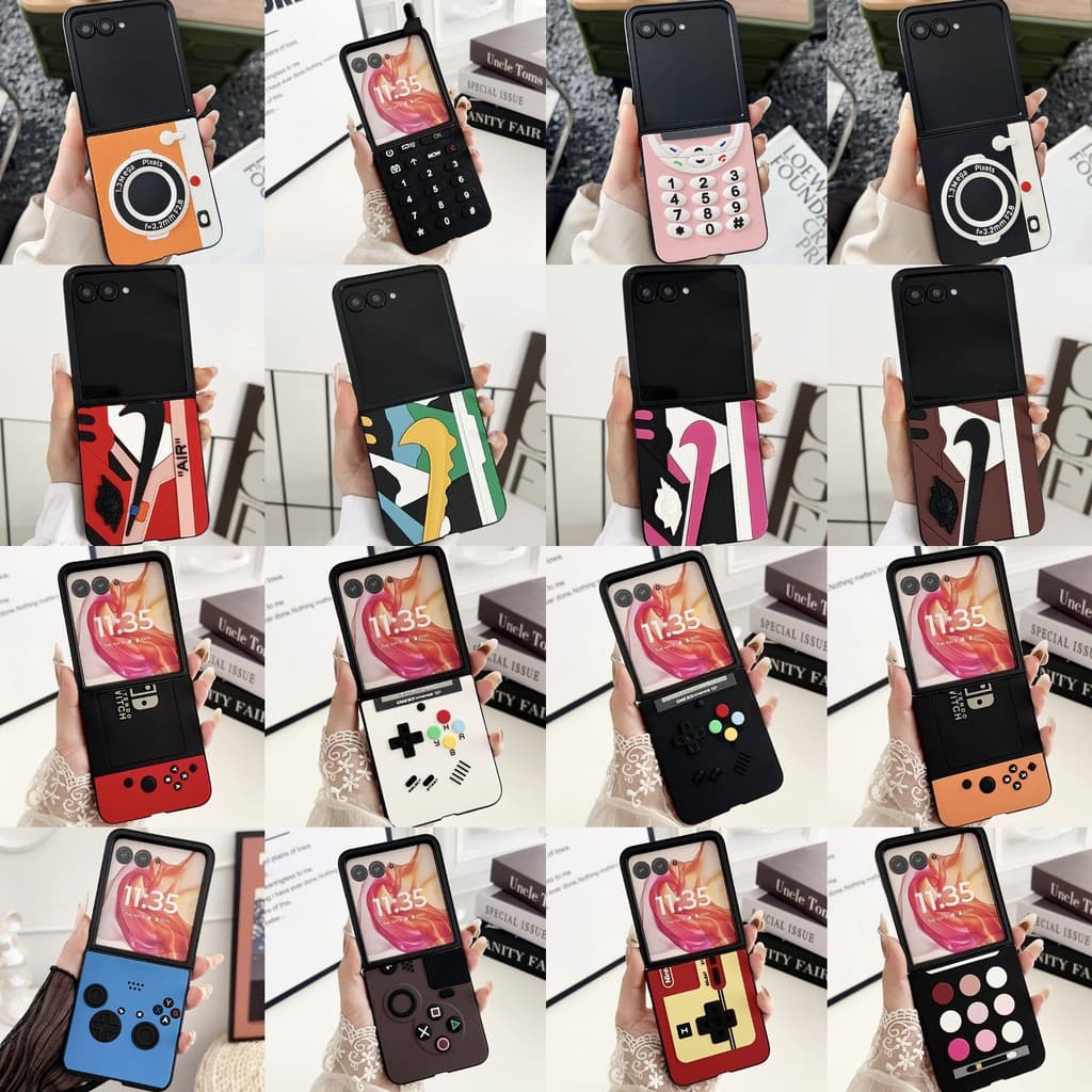 2026 Novo Para MoTo Razr 60 Ultra Capa Celular 50 Dobrável Pro Desenho Animado Fofo design Retrô Criativo De Modelagem 3