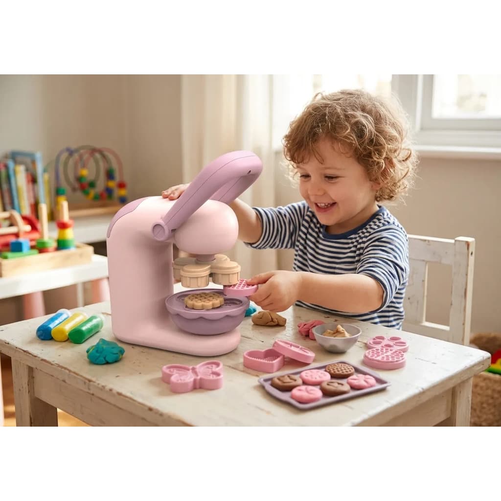 Maquina Biscoito Massinha Modelar 37 Pecas Com Moldes