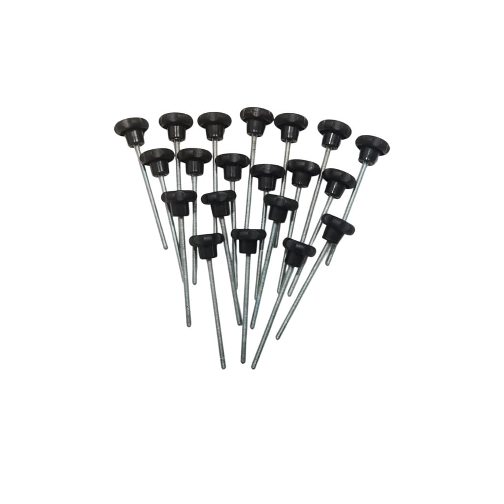 Parafuso M5 x 110mm com Manípulo Margarida para Bumbo de Bateria 20un