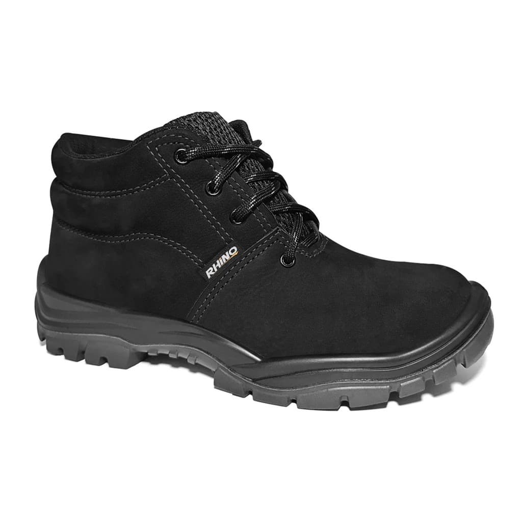 BOTINA CADARCO NOBUCK BICO PVC PRETO SOFT CA 49480