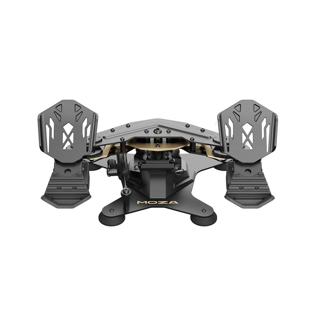 Pedais de Leme Moza MRP Rudder Pedals Simulador de Voo