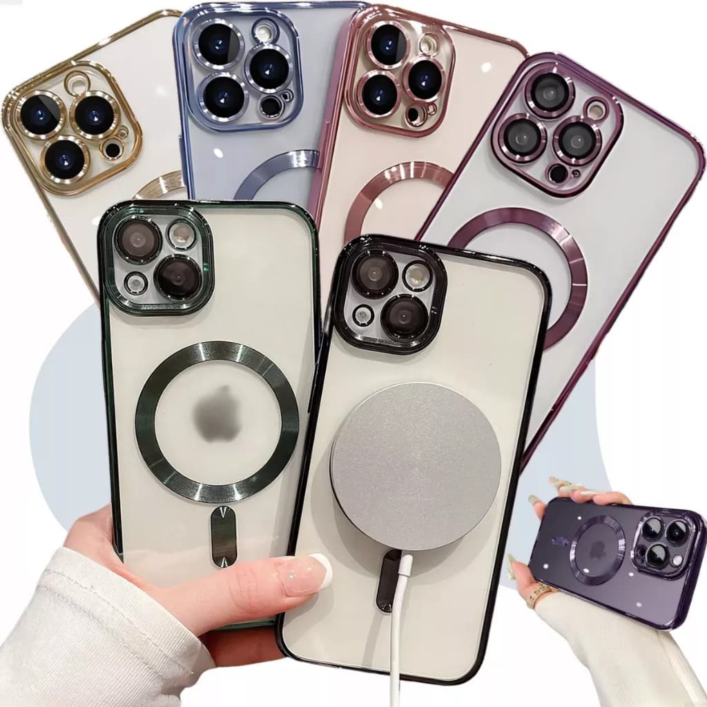 Capinha Anti Choque Magnética Proteção Luxo Para iPhone 11 12 13 14 15 16 Pro e Promax