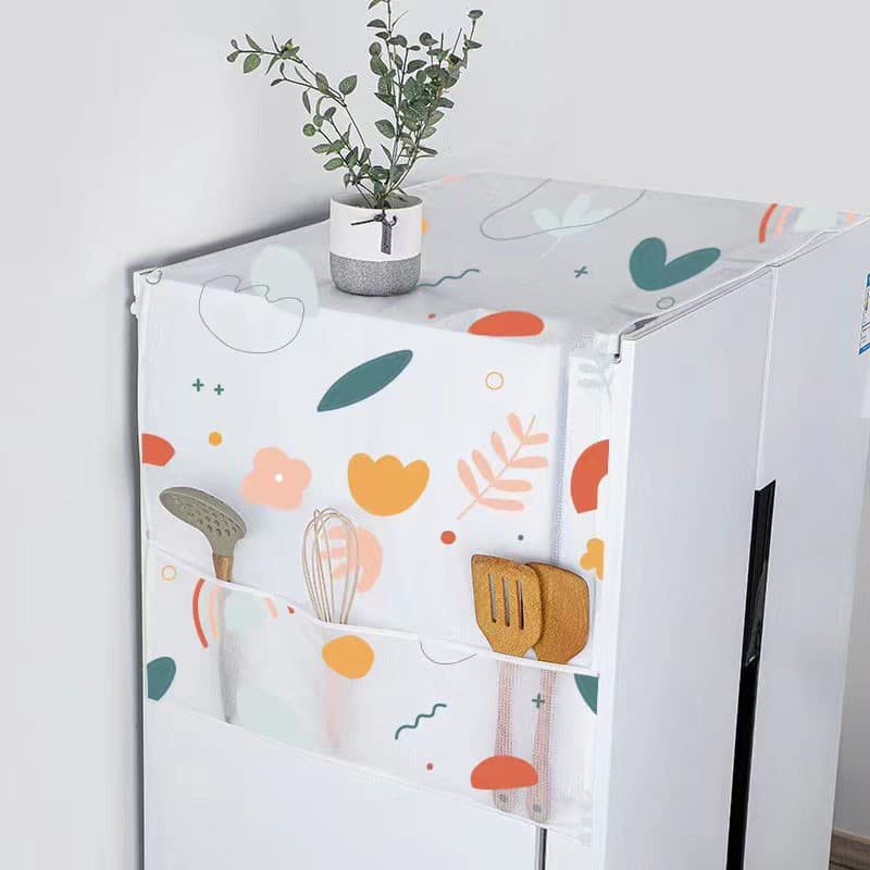 Tampa superior da geladeira Capa para máquina de lavar roupa de pano Tampa única aberta tipo tambor de porta dupla à pro