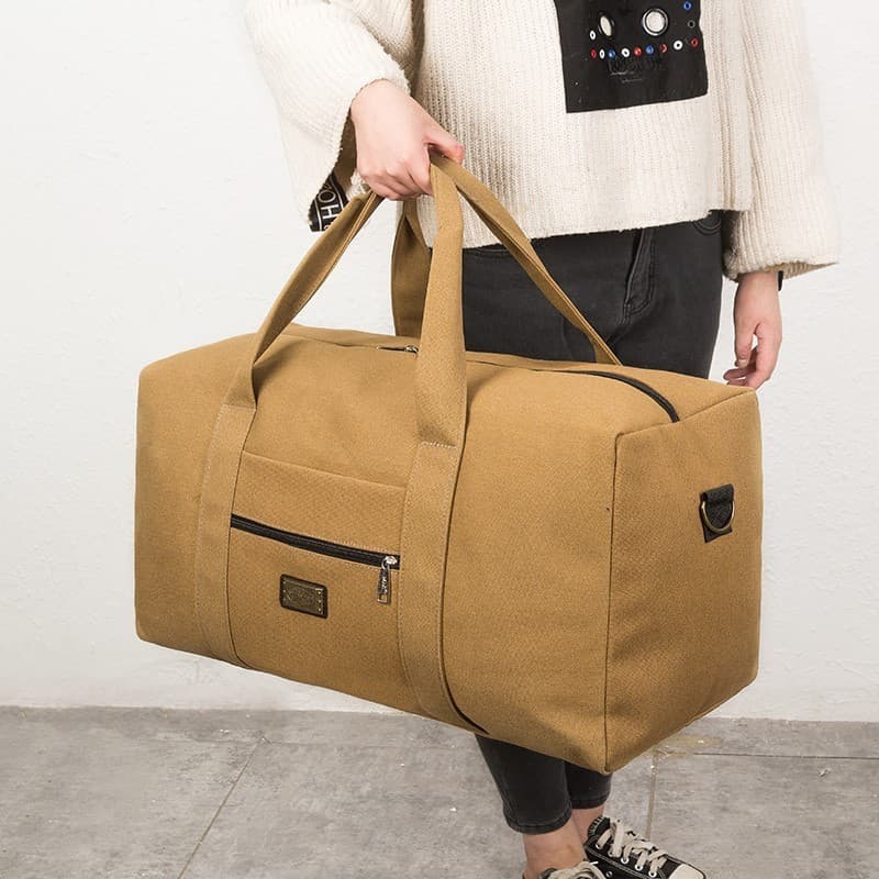 Bolsa de lona pura Retro grande capacidade mochila masculina ombro saco de viagem roupas de viagem saco de pano