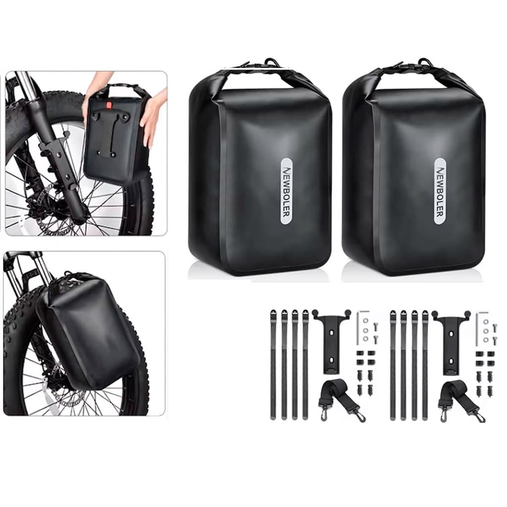Par Bolsa Estanque Garfo Bike Impermeável 10L engate Rapido