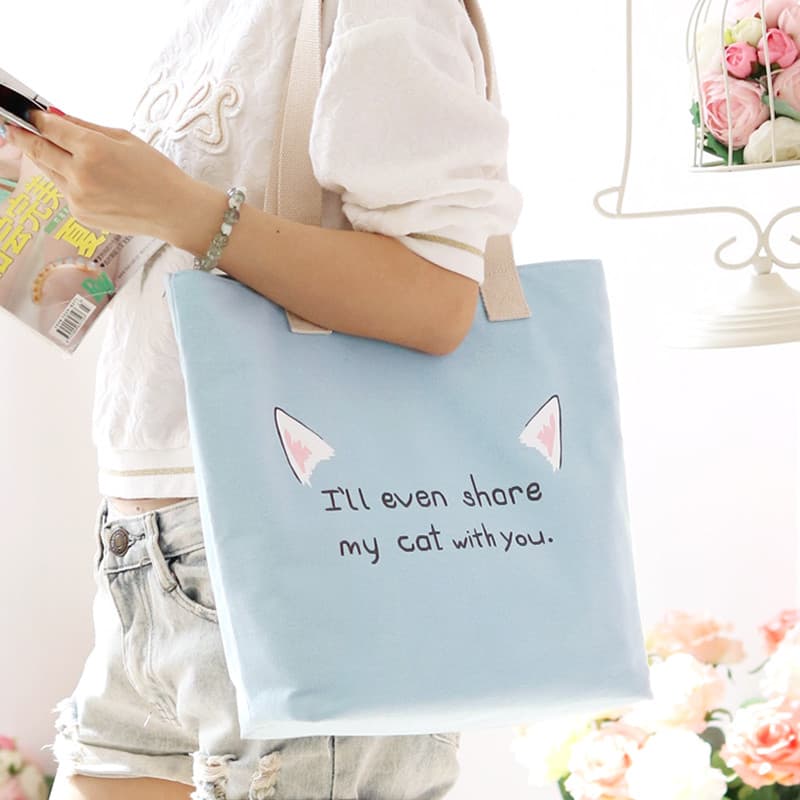 Bolsa de lona feminina 2026 novo estilo bolsa de ombro mensageiro bolsa azul estudante transportar livro trabalho Commut