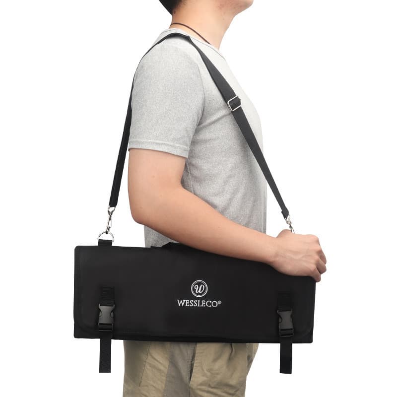 Multifuncional Chef ao ar livre portátil ferramenta saco rolo faca saco portátil Crossbody faca armazenamento saco