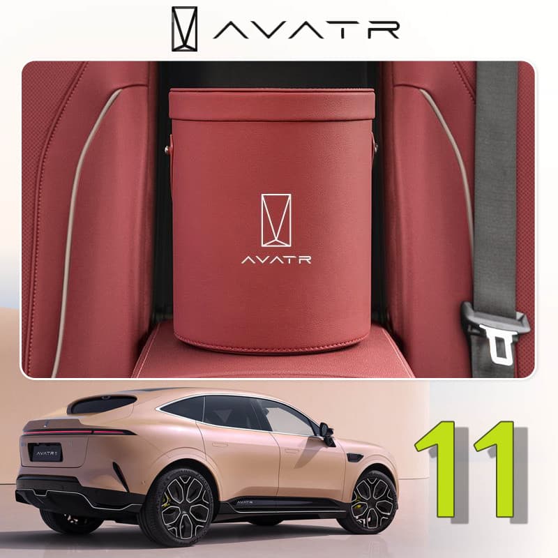 2024/2025/2026 CHANGAN AVATR 11 Lixeira de carro dedicada para carro especial 12 Armazenamento traseiro dianteiro Caixa