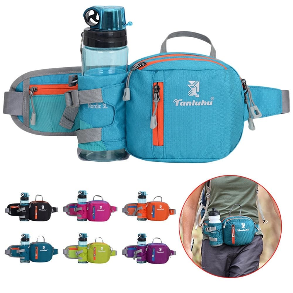 Bolsa de Cintura para Corrida de Maratona Homens Mulheres Esportes ao Ar Livre Caminhada Telefone Pochete Academia Fitne