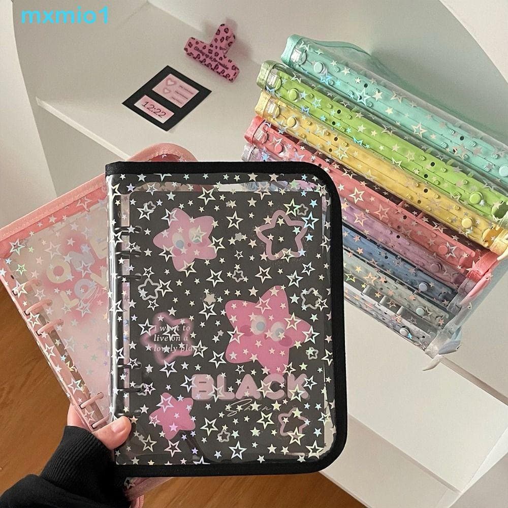 MXMIO1 Capa De Álbum De Fotos , Suporte De Cartão Fotográfico Simples A5 , Livro Transparente Fofa De PVC Para Coleta