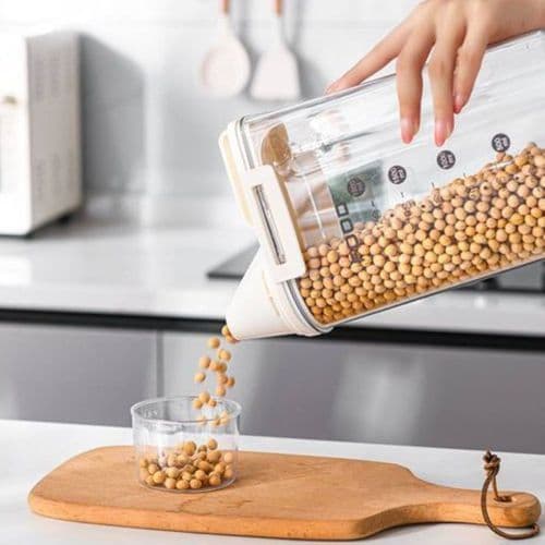 Pote Hermético Acrílico Grande 2500ml Armazenamento Seguro Alimentos Organizador Cozinha