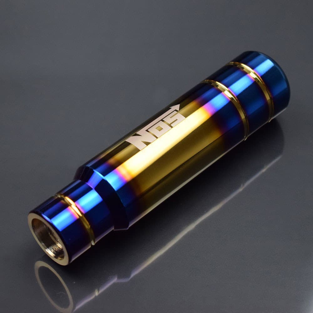 Cabeça de Alavanca de Câmbio Universal  em Alumínio Azul Queimado 13CM QTZF