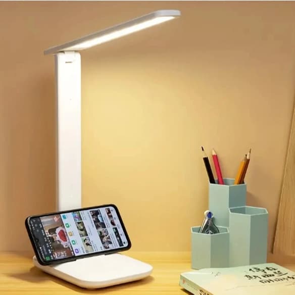 Luminária Abajur De Mesa Multifuncional Brilho Ajustável 3 Níveis De Toque