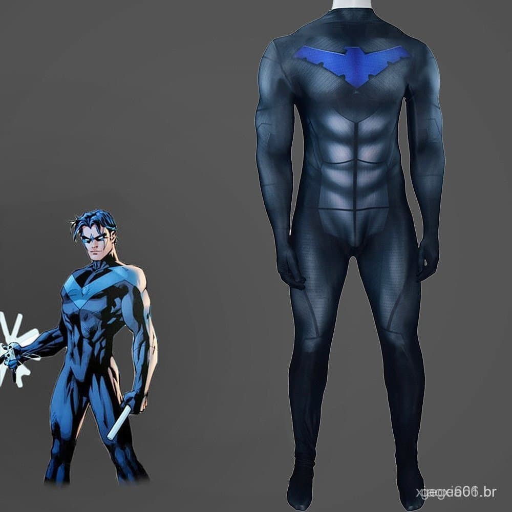 Macacão de Cosplay do Night Wing da DC Comics