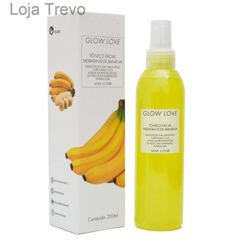 (V)Tônico Facial Hidratante Glow Love Banana Max LoveH04E