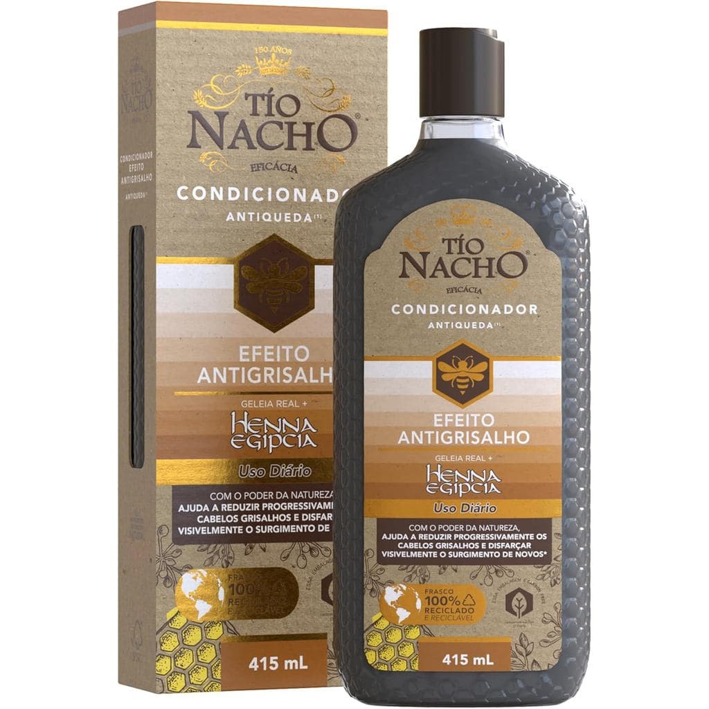CONDICIONADOR TIO NACHO ANTI GRISALHO HENNA EGIPCIA 415ML