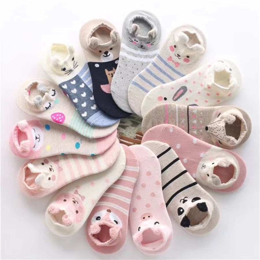 Kit 12 Meias Femininas Algodão Macio – Conforto e Respirabilidade