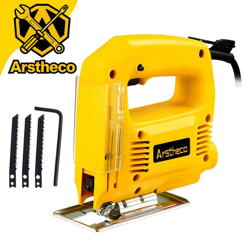 Serra Tico Tico 900W Madeira Alta Potência Base Ajustável com 3 serra Corta Madeira Metal Aço
