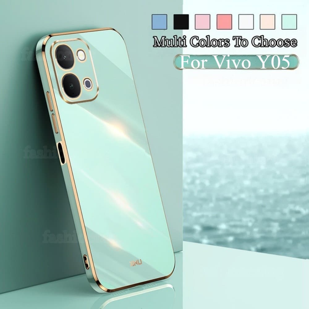 Capa de Silicone Líquido para Vivo Y05 Y11d Y21d Y31d VivoY05 VivoY11d VivoY31d Y 05 05Y Y 11d Y11 d Y 31d Y31 d 4G 5G 2