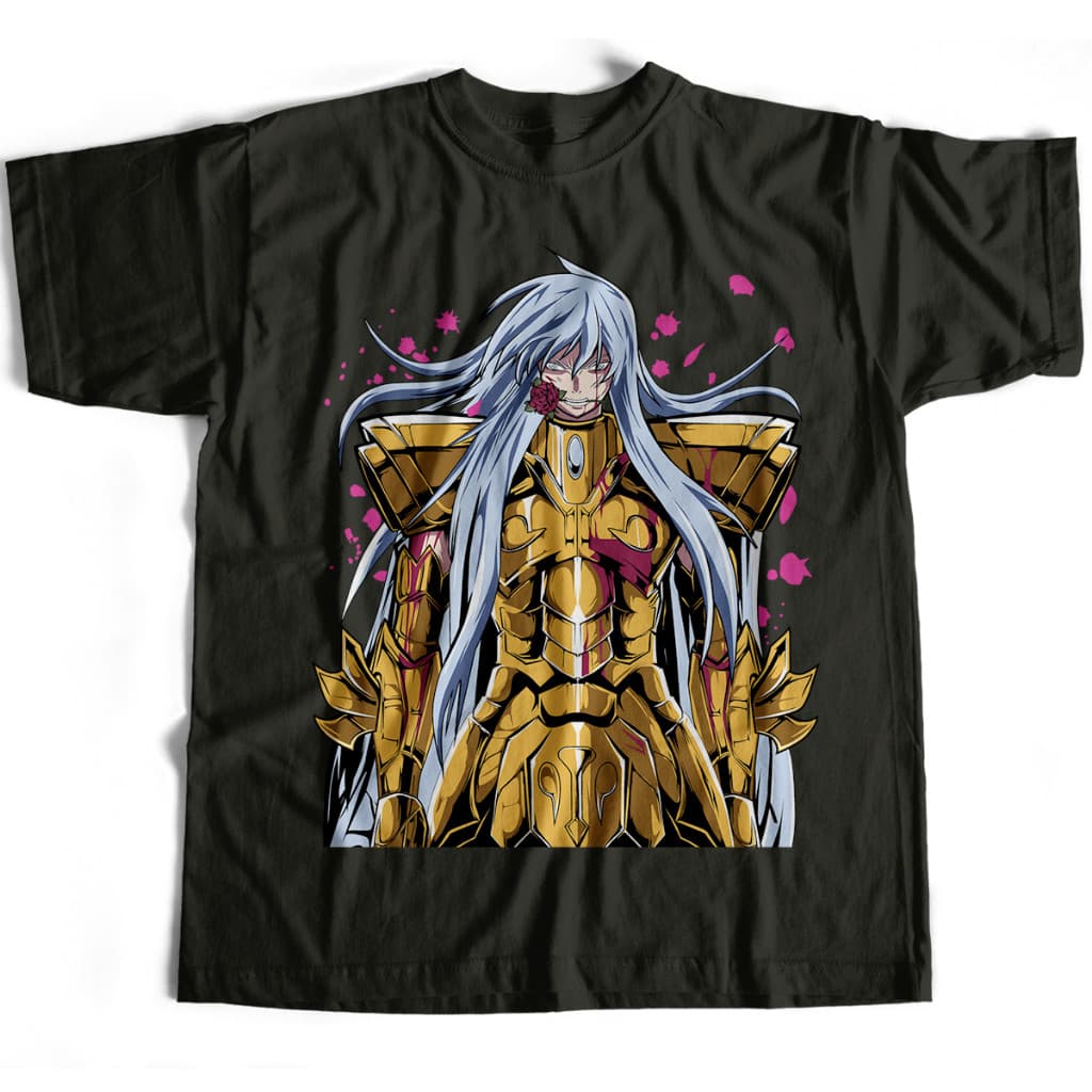 Camiseta Básica Afrodite de Peixes V1 Os Cavaleiros do Zodiaco CDZ Estampada 100% Algodão Slim Várias Cores