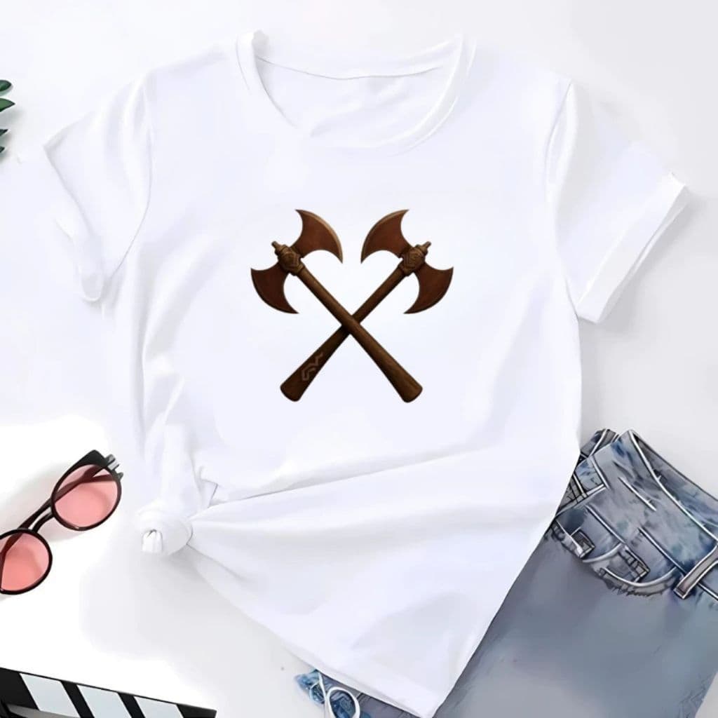 Camiseta Machados Xangô Estilo Ana Paula BBB/ Umbanda/Candomblé Unisex Slim / 100%Algodão Estampada