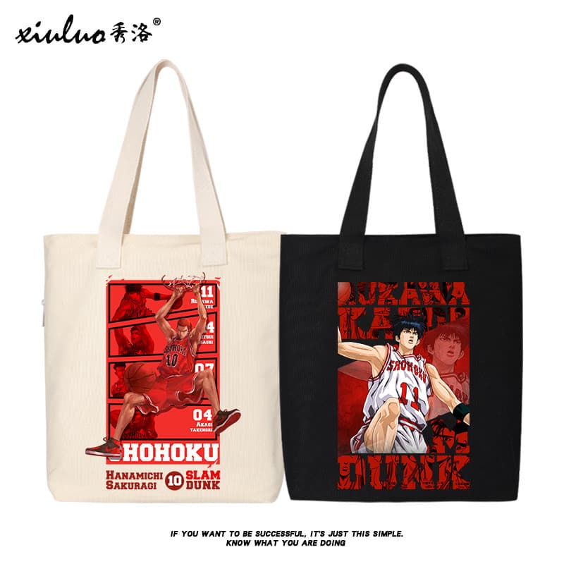 Xiuluo Slam Dunk mercadoria bolsa de ombro Sakuragi saco escolar Shobei Rukawa basquete bolsa de lona mochila flor estra
