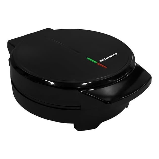 Máquina de Waffle Megastar TX902W 1000W – Placas Antiaderentes Preta