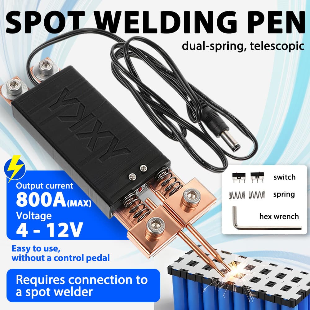Caneta De Soldagem A Ponto 4-12V Para Máquina De Solda De Bateria 18650 , Portátil , Integrada , Acessório De Níquel , F