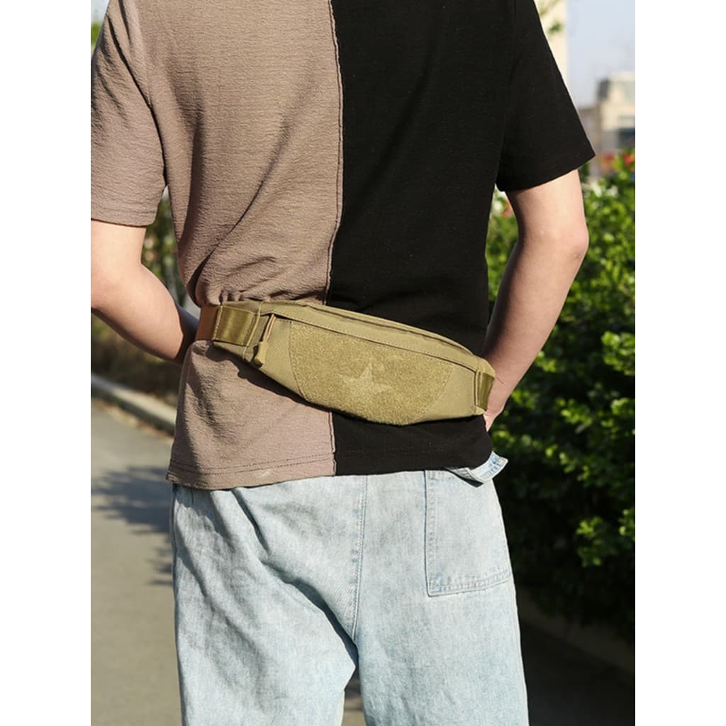 Bolsa de cintura impermeável resistente ao desgaste ao ar livre masculina Casual esportes ciclismo bolsa de peito cantei