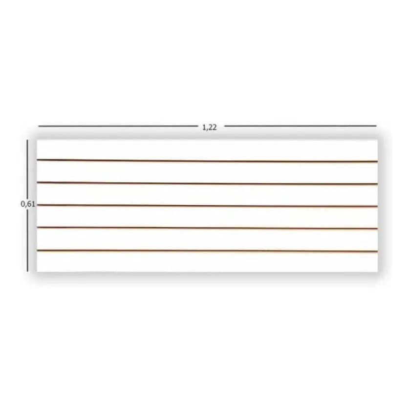 Painel Canaletado 061 X 122 Mdf (3 Polegadas) Top
