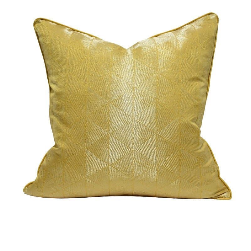 Almofada decorativa de luxo leve para casa, sofá da sala de estar, fronha de quarto, item decorativo amarelo, capa de al