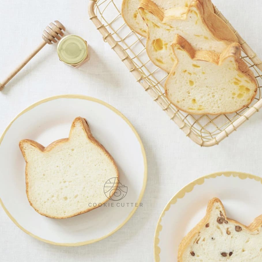 Influenciador japonês gato torrada molde Popular macio bonito antiaderente pão bonito ferramenta de cozimento em casa fr
