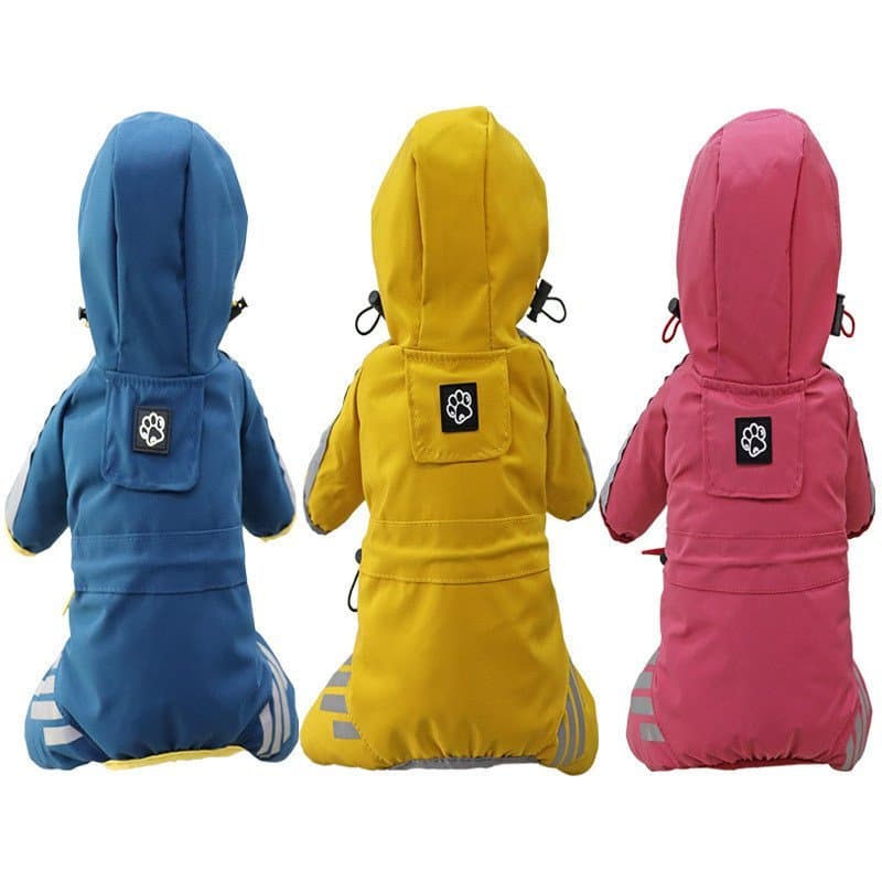 Capa de Chuva para Cães, para Teddy e Cães de Pequeno/Médio Porte, Nova Capa de Chuva Transparente e Elegante para Anima