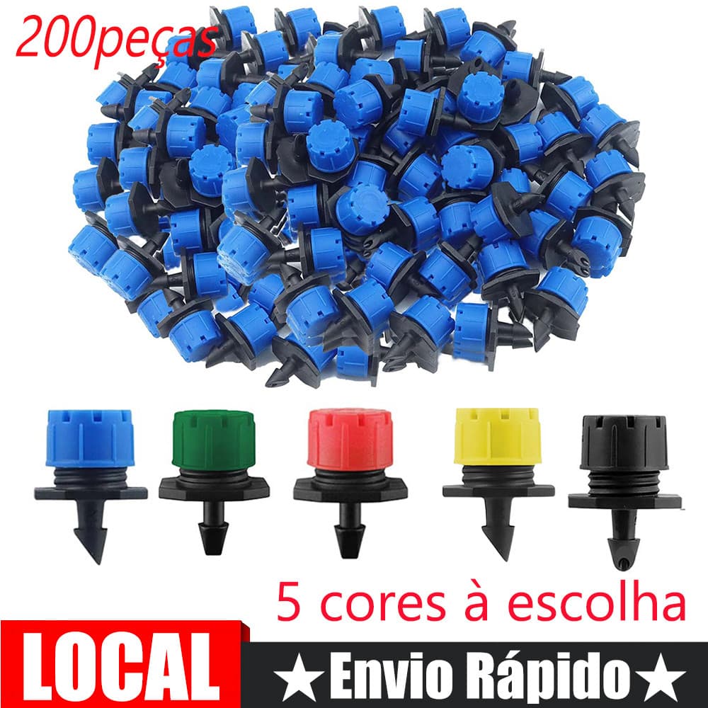 Gotejador de oito furos ajustável 200 Mini gotejador de irrigação