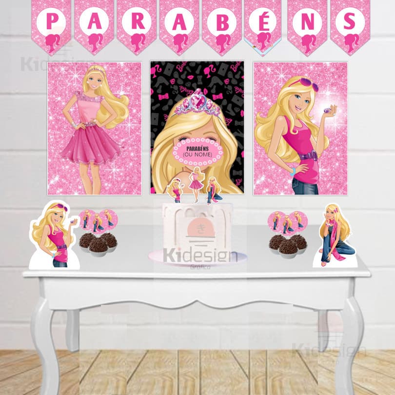 Kit Festa Da Barbie Só Um Bolinho COMPLETO envio 24H