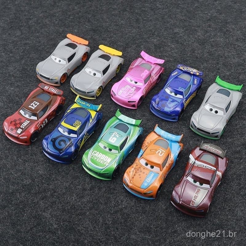 Novo Carro de Brinquedo de Liga Metálica com Número de Corrida, Adequado para Crianças