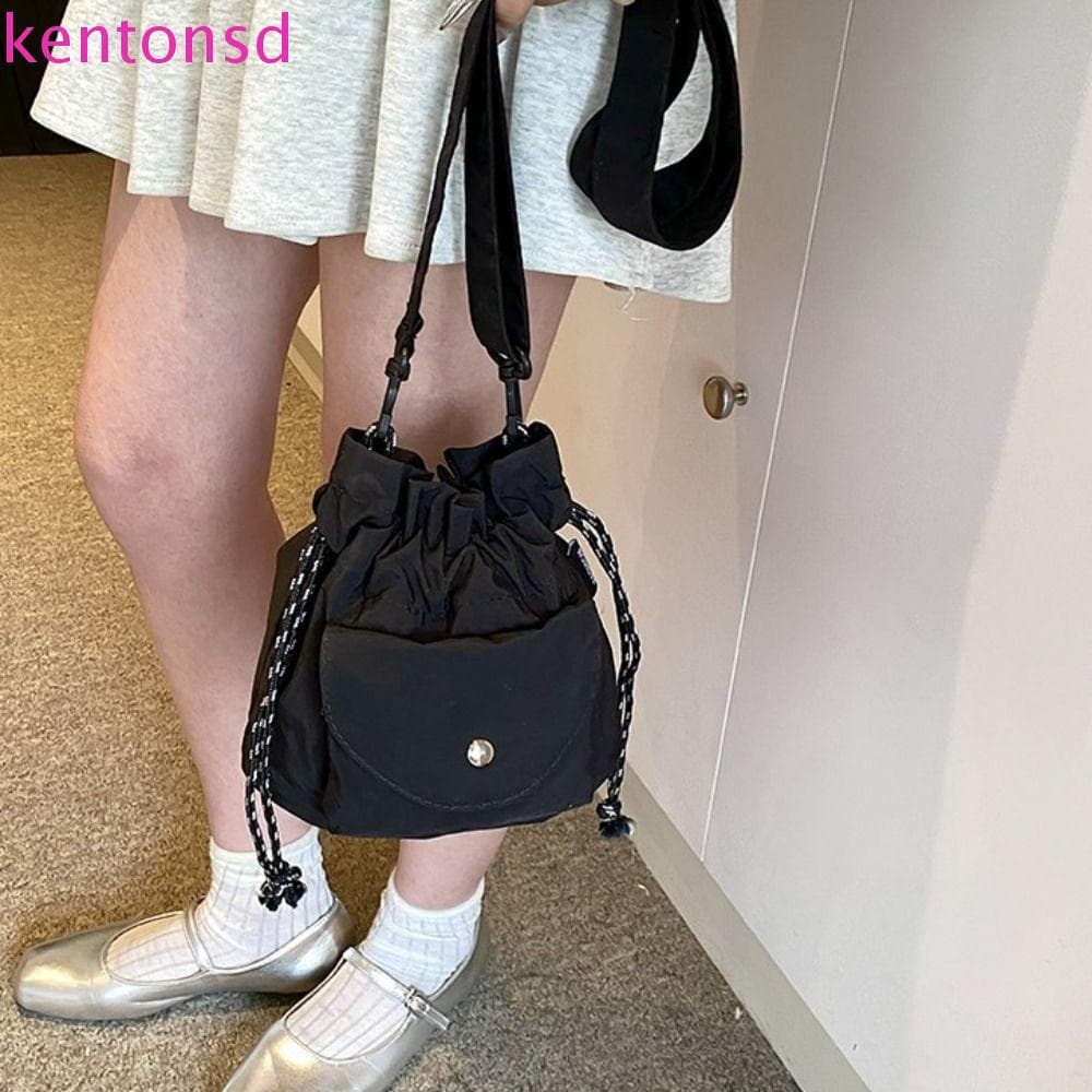 Mochila de Ombro KENTONSD com Bolsa, Bolsa Transversal Leve Adequada para Viagem, Mini Mochila de Tecido Oxford com Co