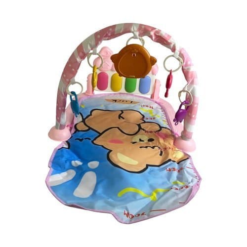 Tapete Musical Interativo Bebê Atividades Piano Rosa Educativo Macio Seguro Entretenimento Infantil