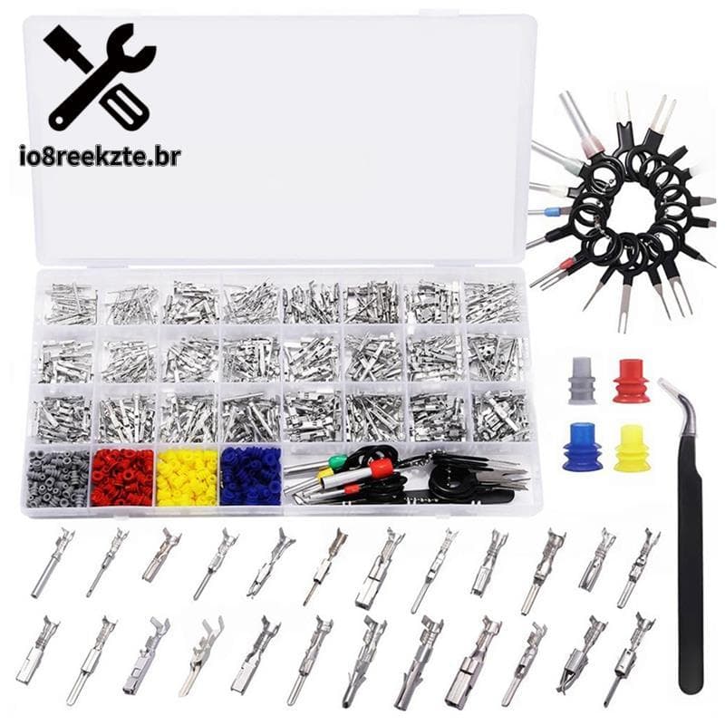 Kit De Conector Elétrico Automotivo-459Pcs 24 Tipos De Conectores De Crimpagem De Pino Terminal De Fio De Carro 1-3.5mm