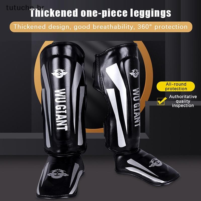 TU 1 Par De Caneleiras De Boxe Kickboxing , Muay Thai , Artes Marciais , Sanda Wushu , Protetor De Perna , Taekwondo , M