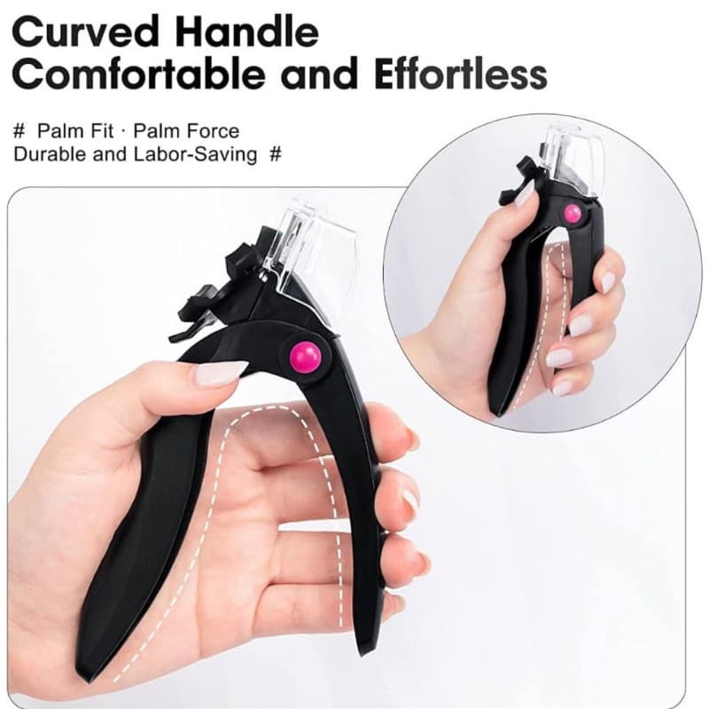 Cortador De Tips Com Depósito Unhas Nail Triple Cut Alicate Acrigel Gel Uv Postiça Manicure Profissional