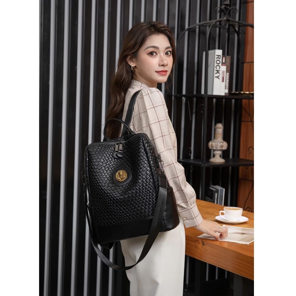 Hong Kong marca mochila senhoras mochila 2025 moda couro macio grande capacidade ombro saco de escola Premium saco de vi