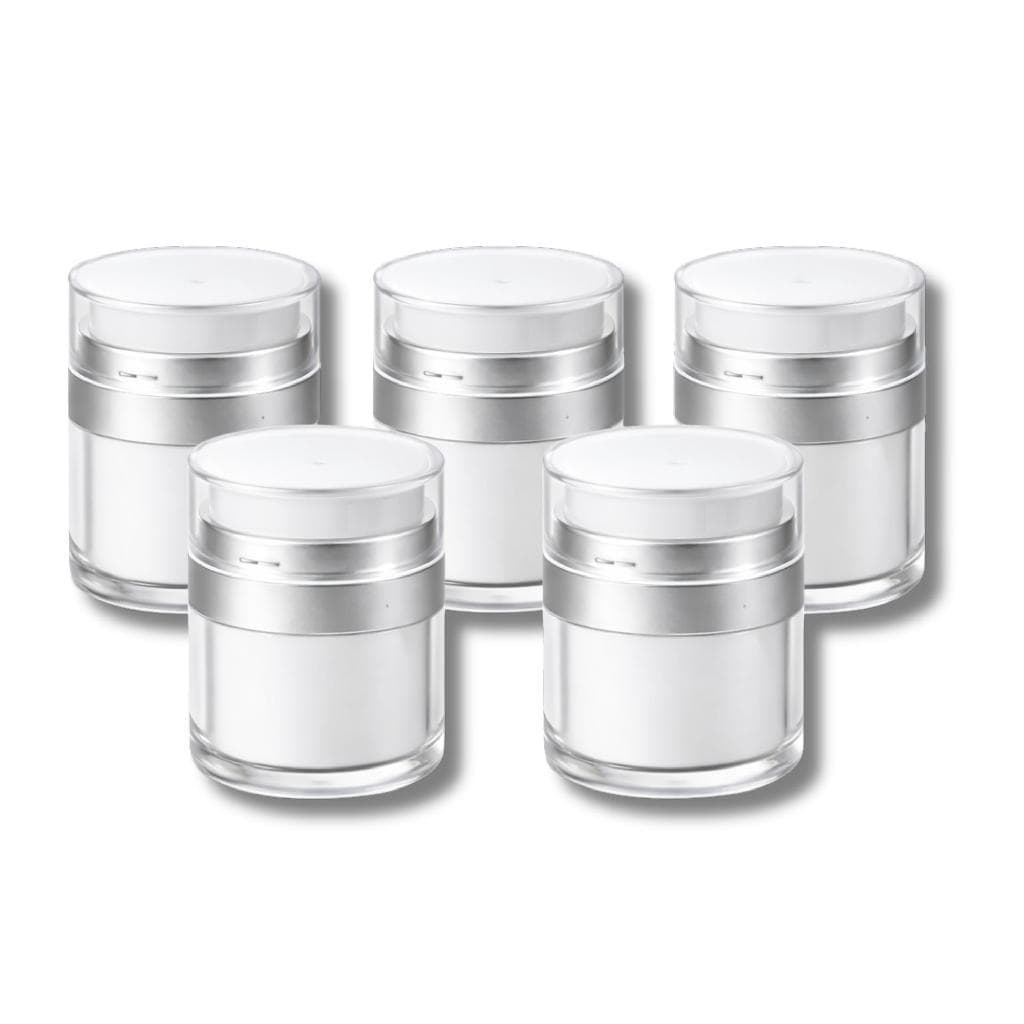 Combo 5x Potes Airless 50g Ideal Para Estética e Cosmético