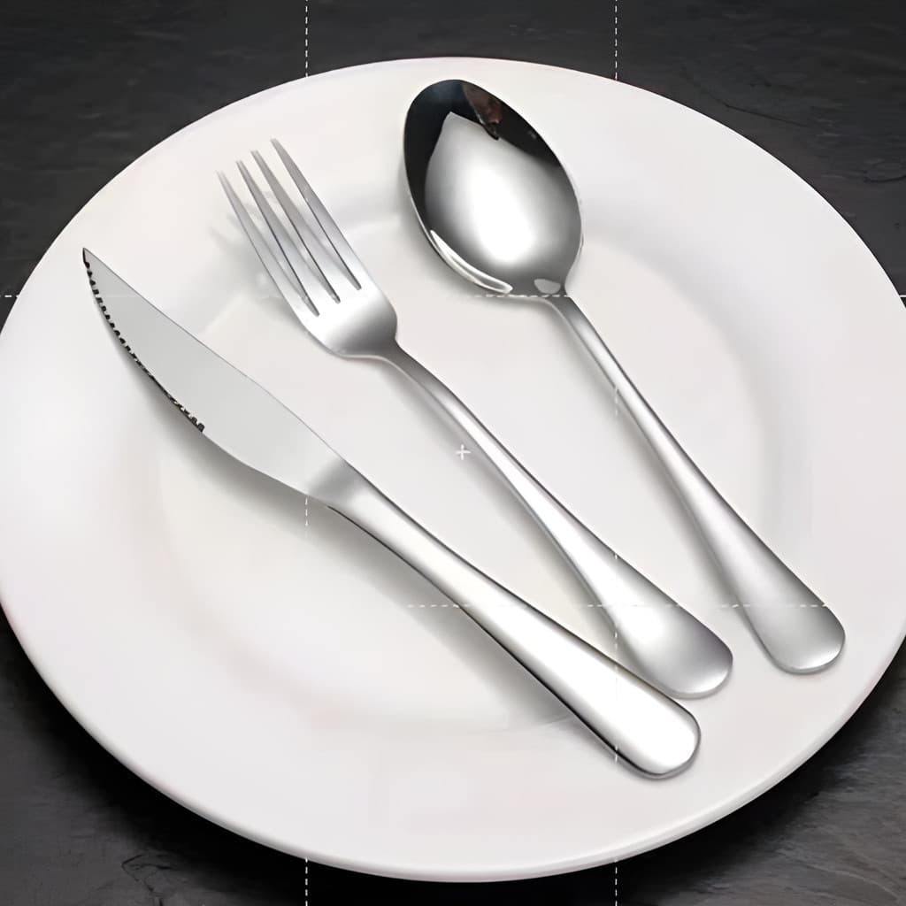 Jogo de Talheres 54 Peças Aço Inox Conjunto de Talheres Prime para Cozinha