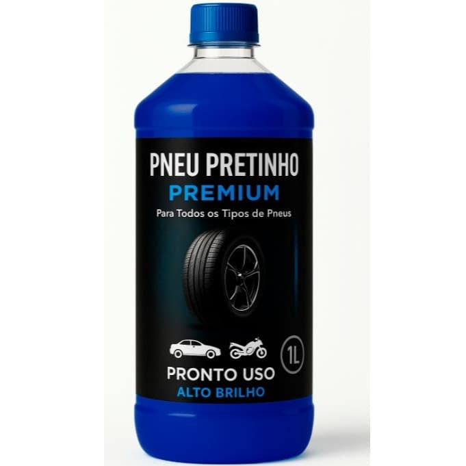 Pretinho Baba de Camelo Automotivo brilha pneu pretinho resistente a agua 500ML