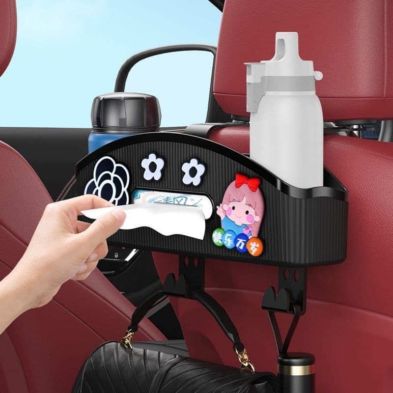 Assento de carro traseiro multifuncional caixa de armazenamento Interior pendurado assento de carro armazenamento trasei